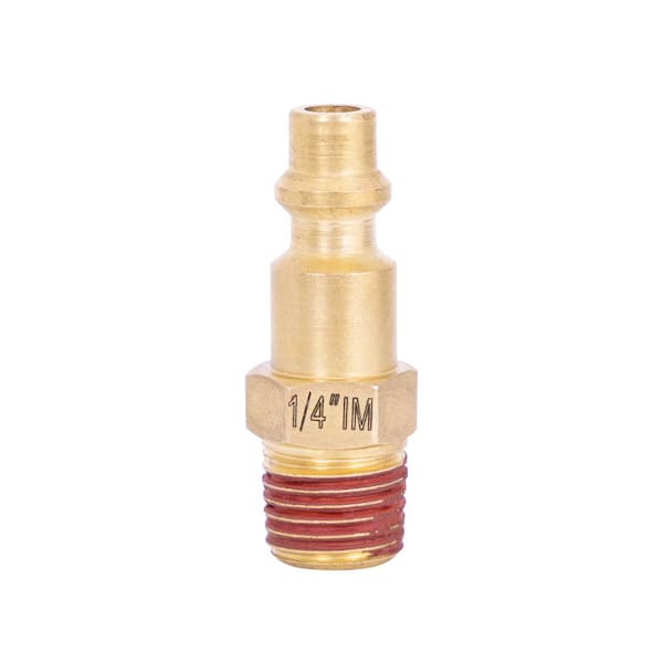 Husky 1/4 in. x 1/4 in. NPT Male Industrial Brass Plug