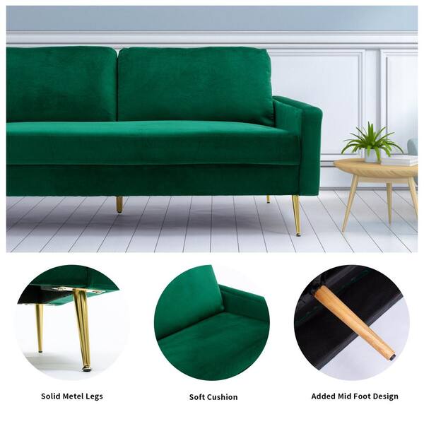 emerald green 2 seater sofa