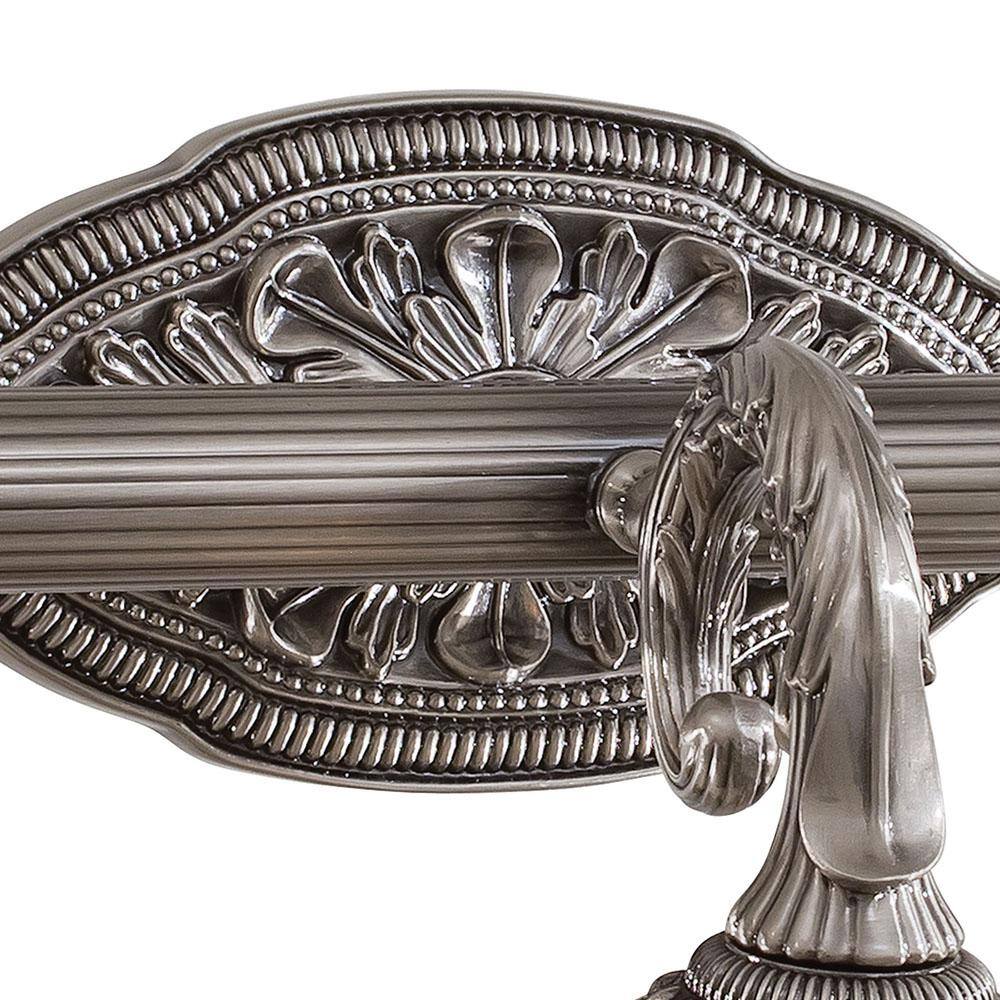 Brushed Nickel 3-Light Traditional Vanity Fixture with Etched Glass Shades