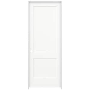 36 in. x 96 in. Monroe White Painted Right-Hand Smooth Solid Core Molded Composite MDF Single Prehung Interior Door
