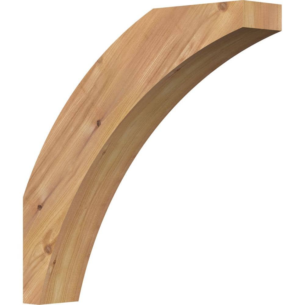 Ekena Millwork 3 1/2"W x 18"D x 18"H Thorton Smooth Knee Brace, Western