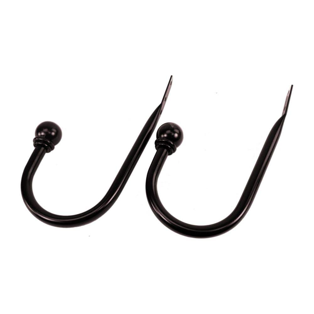 Versailles Home Fashions Brown Hook Curtain Holdback (Set of 2) UH0293