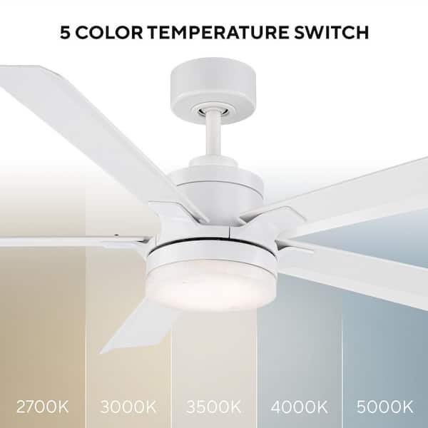 Modern Forms Radiant 64 in. Smart Indoor/Outdoor Matte White