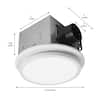 Commercial Electric 110 CFM 1.5 Sones Ceiling Bathroom Exhaust Fan with Bluetooth, Humidity Sensor, Adjustable CCT LED and Night Light 7130-20-CE