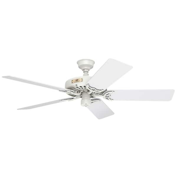 Indoor Outdoor White Ceiling Fan 23845, Hunter White Outdoor Ceiling Fan