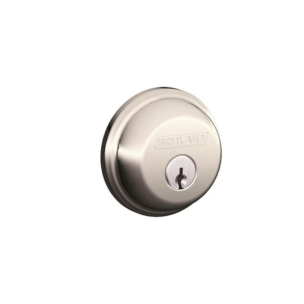 Schlage B60 Series Bright Brass Single Cylinder Deadbolt Certified Highest for Security and Durability