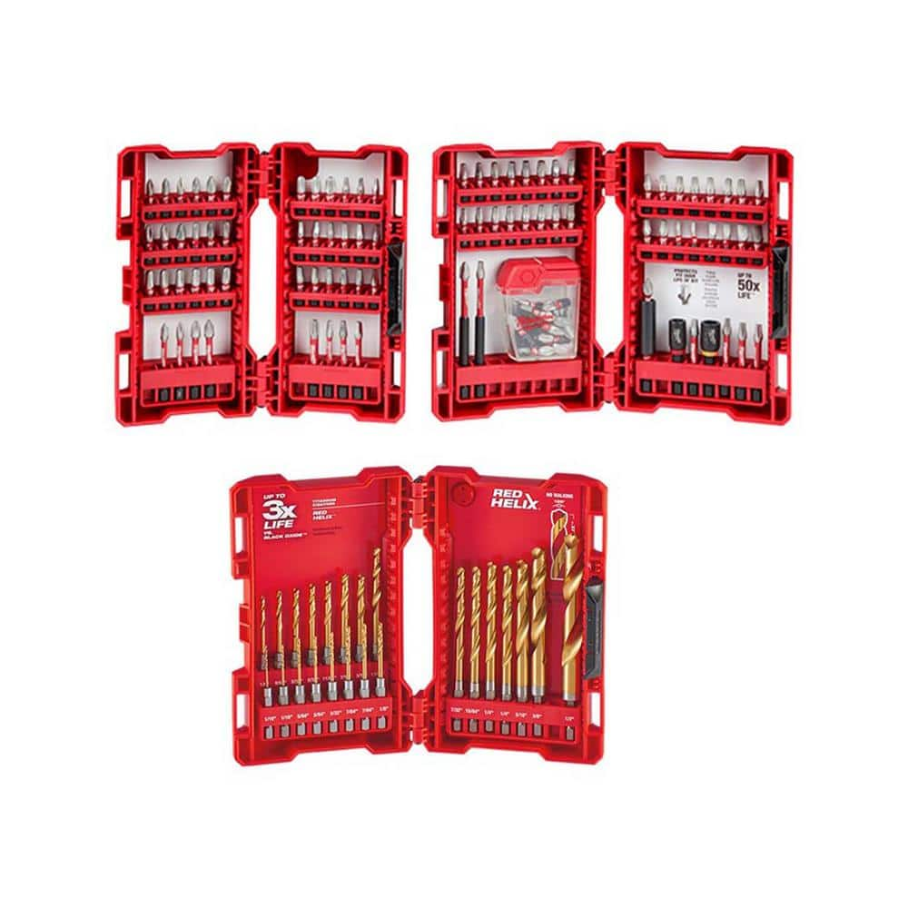 Milwaukee SHOCKWAVE Impact Duty Alloy Steel Screw Driver Bit Set and ...