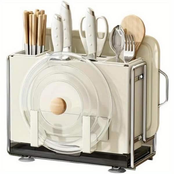 White knife storage rack