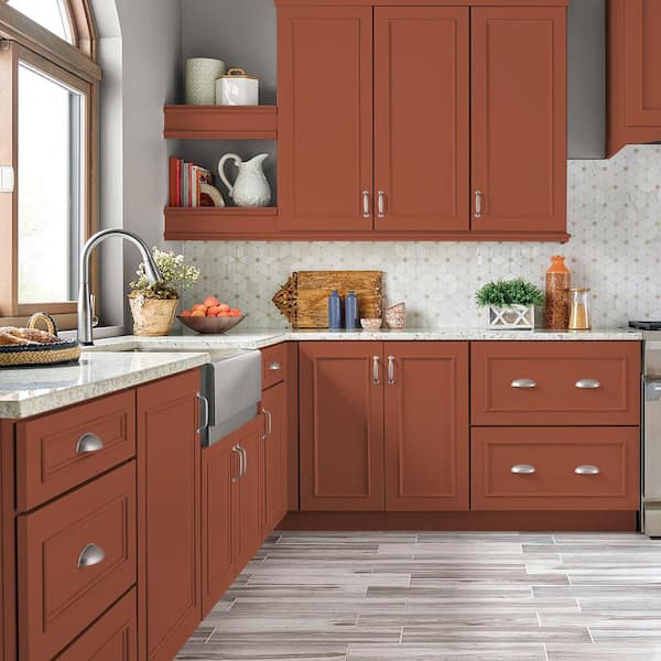 1 gal. #M190-7 Colorful Leaves Semi-Gloss Enamel Interior/Exterior Cabinet, Door & Trim Paint