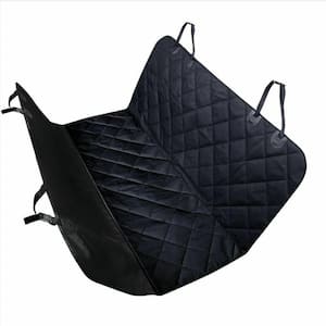 Pet Dog Car Seat Cover Rear BackTravel Waterproof Bench Protector Luxury -Black