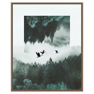 Misty Skein II by Grace Popp 23-in. W x 28-in. H. Canvas Wall Art Print Framed in Bronze