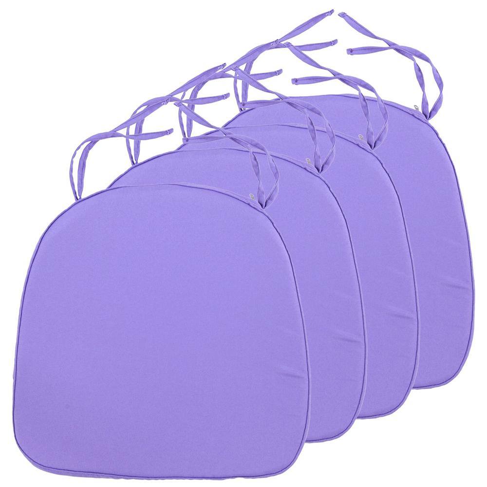Modern Soft Comfortable Dining Chair Cushion Pads With Ties in Purple Set of 4 price history on PriceWatchPro