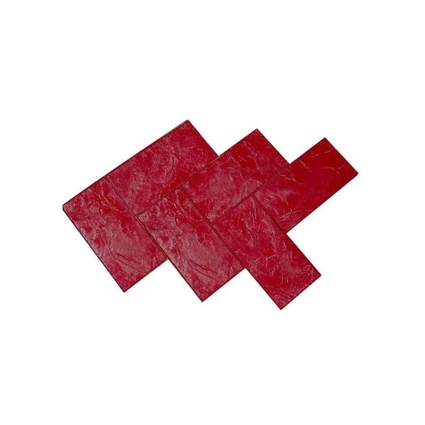 Bon Tool 40 in. x 32 in. Romana Slate Herringe Texture Mat Concrete Stamp