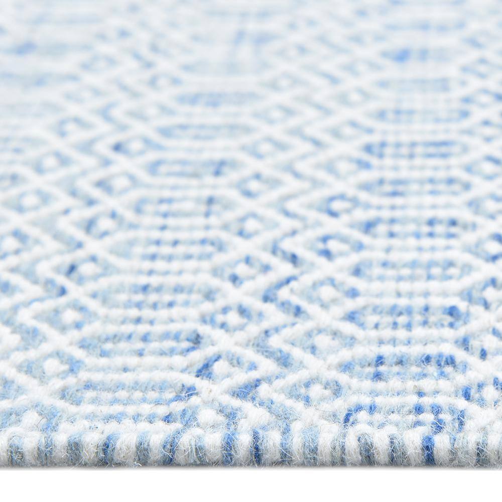 Cloud Geometric Handmade Wool Area Rug 10' x 14'