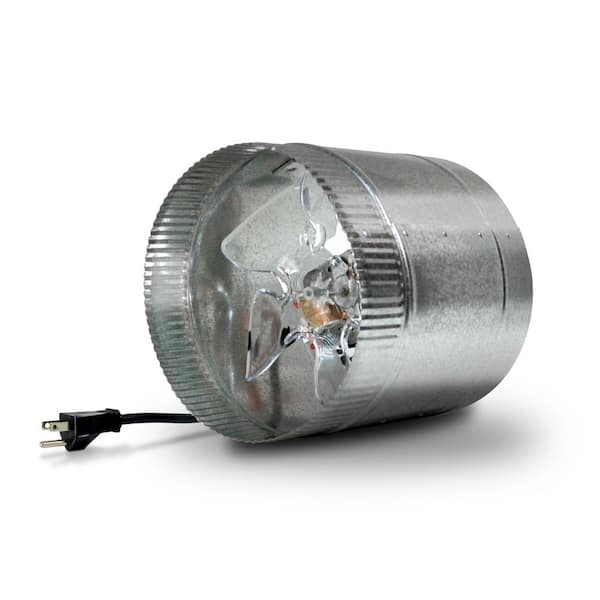Inductor 8 in. Corded In-Line Duct Fan