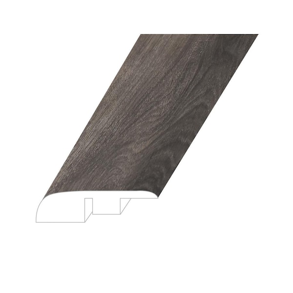 null Invicta Raw Umber 0.59 in. T x 1.38 in. W x 94.49 in. L Vinyl End Cap Molding