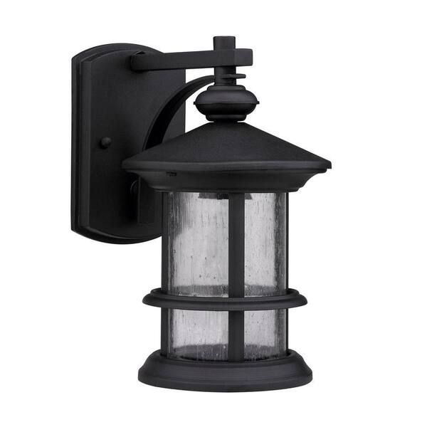 Chloe Lighting Transitional 1-Light Outdoor Black Wall Sconce