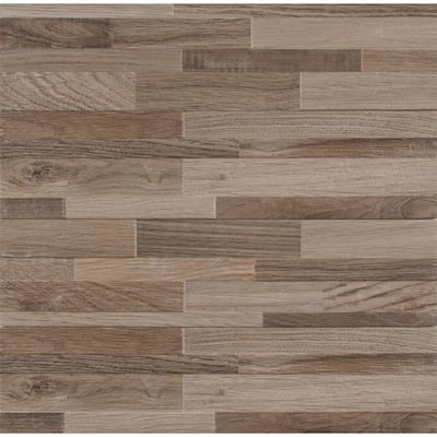 Rain Forest Taupe Ledger Panel 6 in. x 24 in. Matte Porcelain Wall Tile (11. sq. ft. /Case)