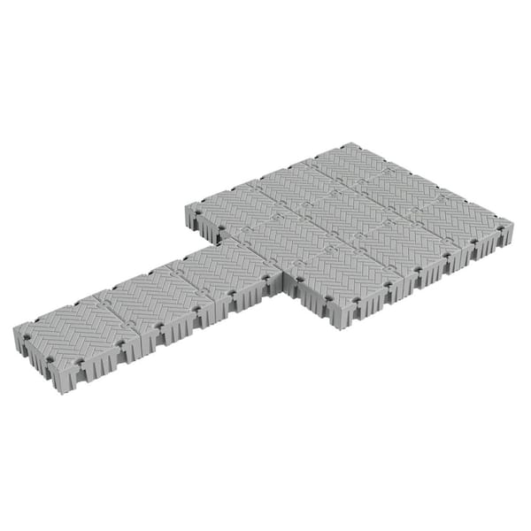 Flexx 24 ft. Extended Platform Floating Dock Kit, Modular Floating Dock or Swim Platform, Floating Boat Dock for Lakes