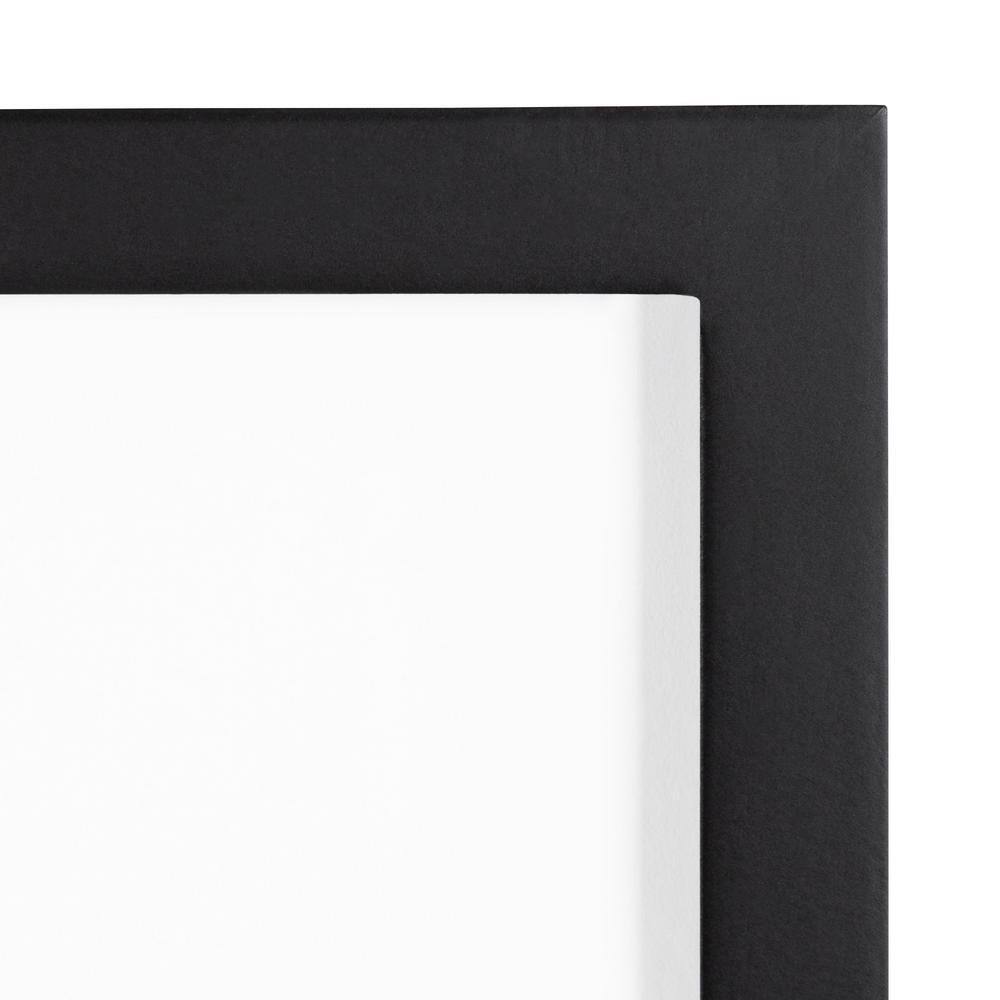 Classic 44.5" Black Wood Gallery Frame and Shelf Set
