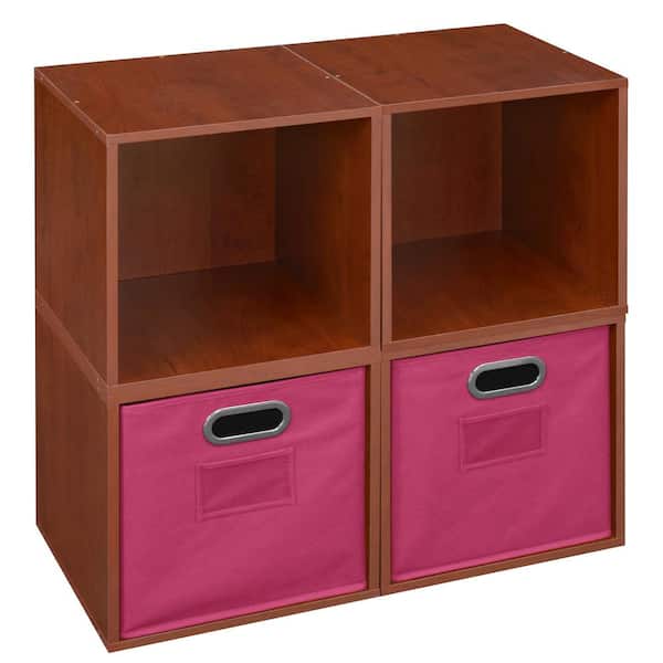 Niche 26 in. H x 26 in. W x 13 in. D Wood 4- Cube Organizer