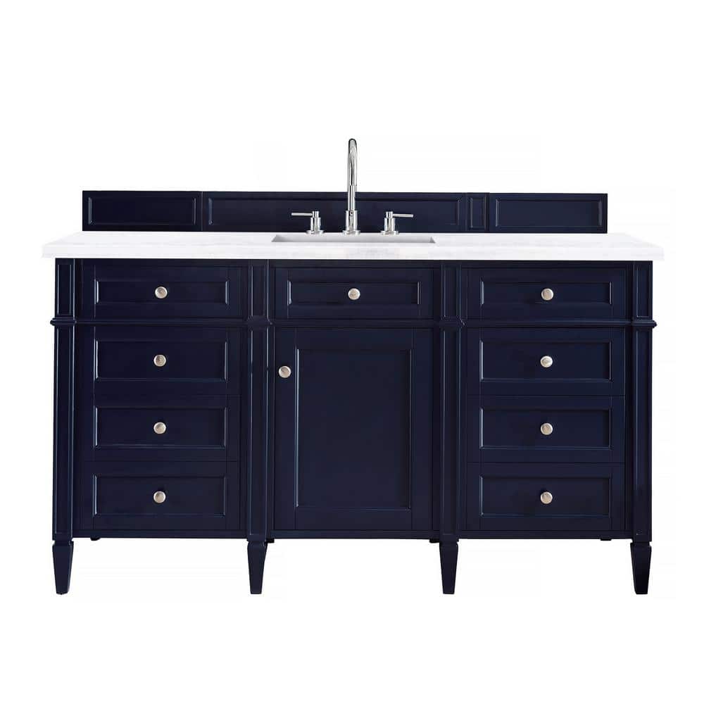 Brittany 60 in. W x 23.5 in.D x 34 in. H Single Bath Vanity in Victory Blue