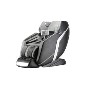 Deluxe Black and Gray Zero Gravity Massage Chair with Heat and Massage