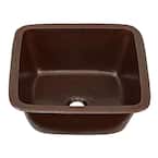 Greco Copper 15 in. Dual Mount Bar Sink
