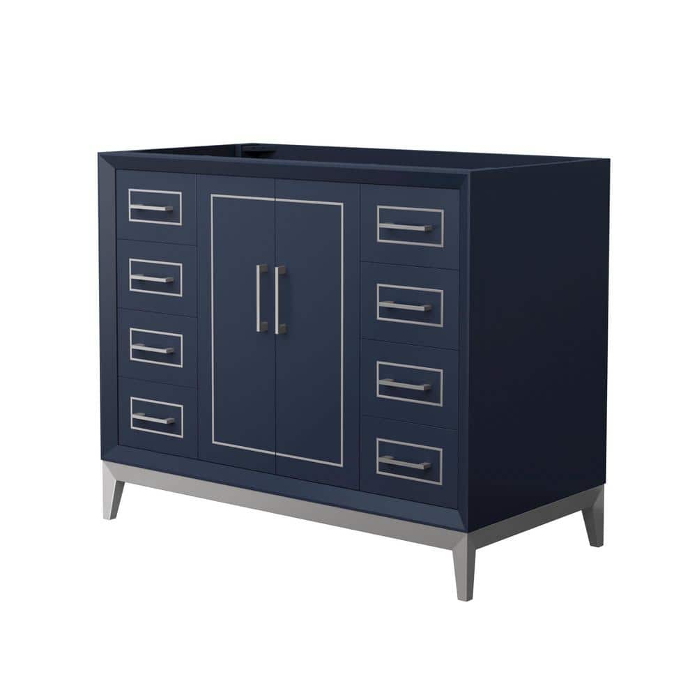 Marlena 41.75 in. W x 21.75 in. D x 34.5 in. H Single Bath Vanity Cabinet without Top in Dark Blue price history on PriceWatchPro