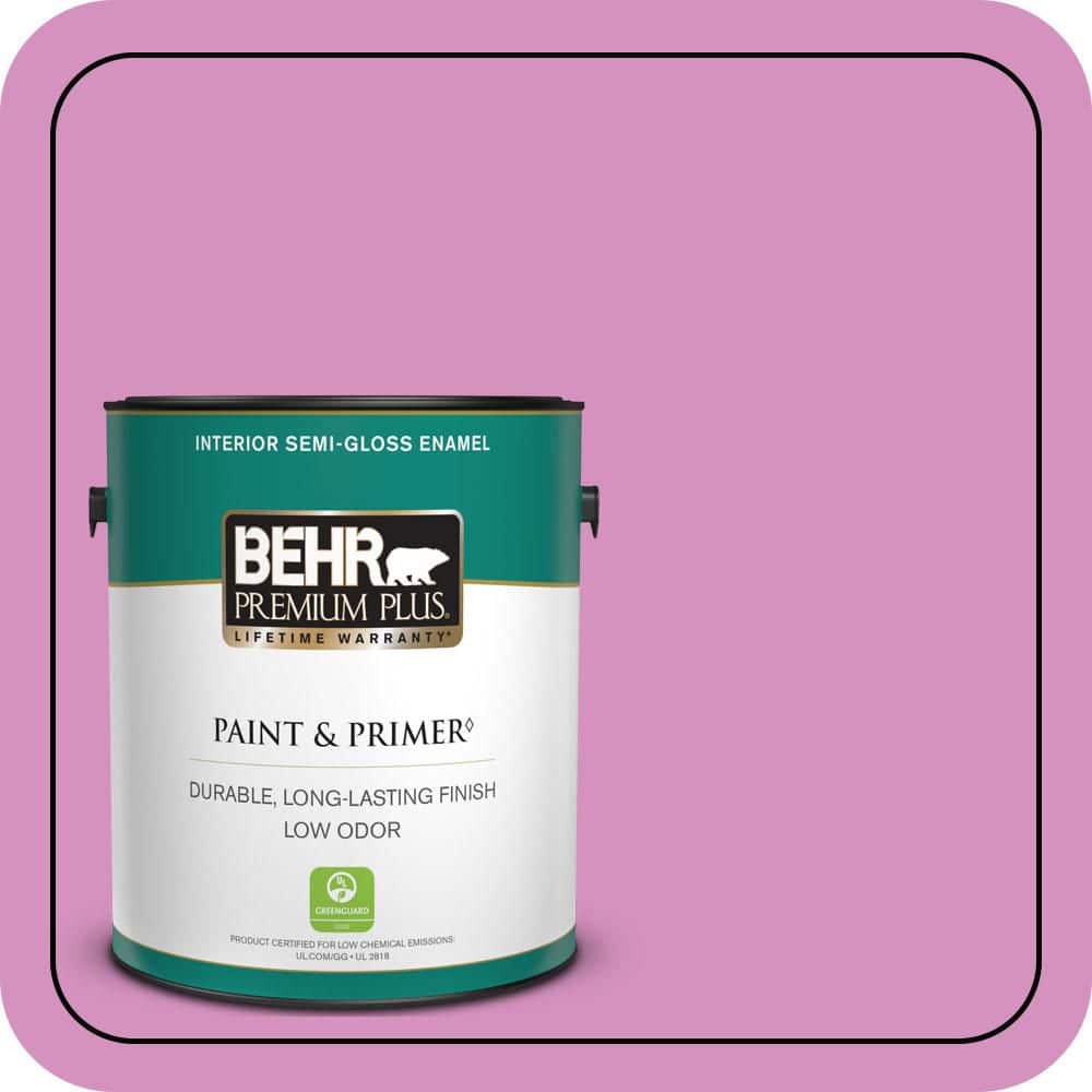 1 gal. #680B-4 Pressed Flower Semi-Gloss Enamel Low Odor Interior Paint & Primer price history on PriceWatchPro