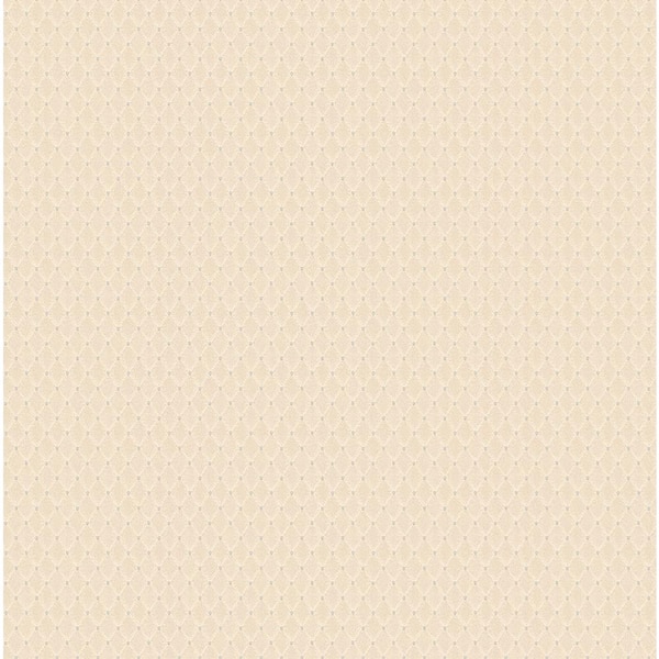 Unbranded Ornamenta 2 Beige/Greige Diamond Motif Design Non-Pasted Vinyl on Paper Material Wallpaper Roll (Covers 57.75 sq.ft.)