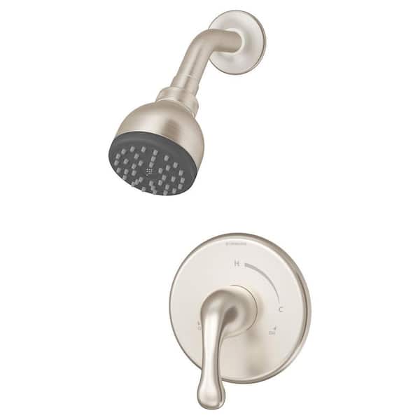 Symmons Unity 1-Handle Shower Faucet Trim Kit in Satin Nickel (Valve not Included)