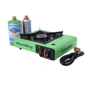 Portable Multi-Fuel Butane or Propane Camping Stove Burner with Carry Case