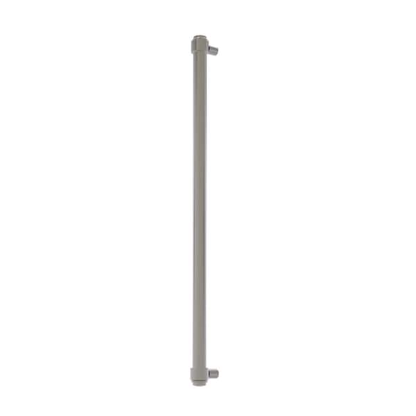 18 in. Center-to-Center Refrigerator Pull in Satin Nickel