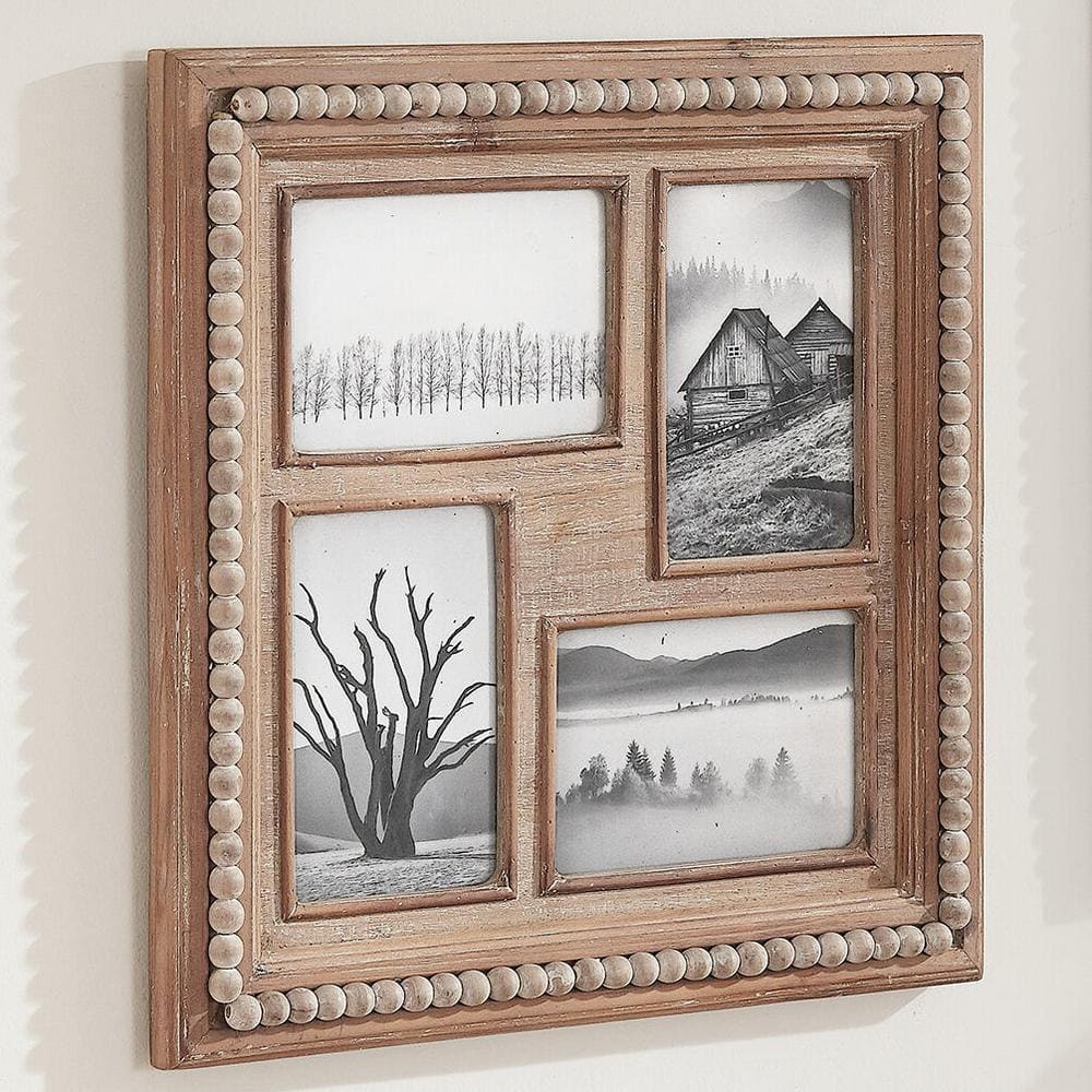 Handmade Spring Memories Wood photo frame 4x6)(India) - 24 cm H x 19 cm W x  2 cm D - Bed Bath & Beyond - 28262697