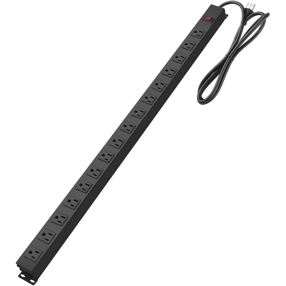 15 ft. 16 Widely-Spaced AC-Outlets, Surge Protector Power Strip with Switch