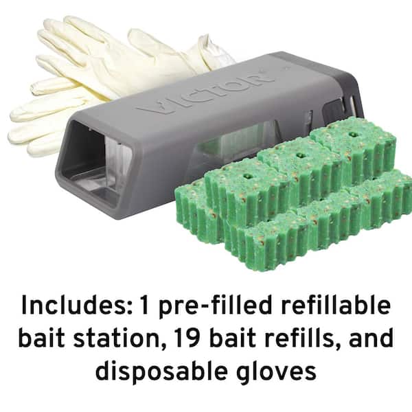 Victor Fast-Kill Disposable Mouse Bait Station (2-Pack) - Baller