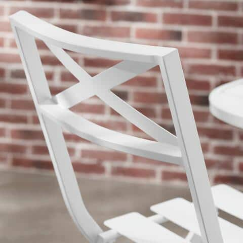 metal slat folding chair