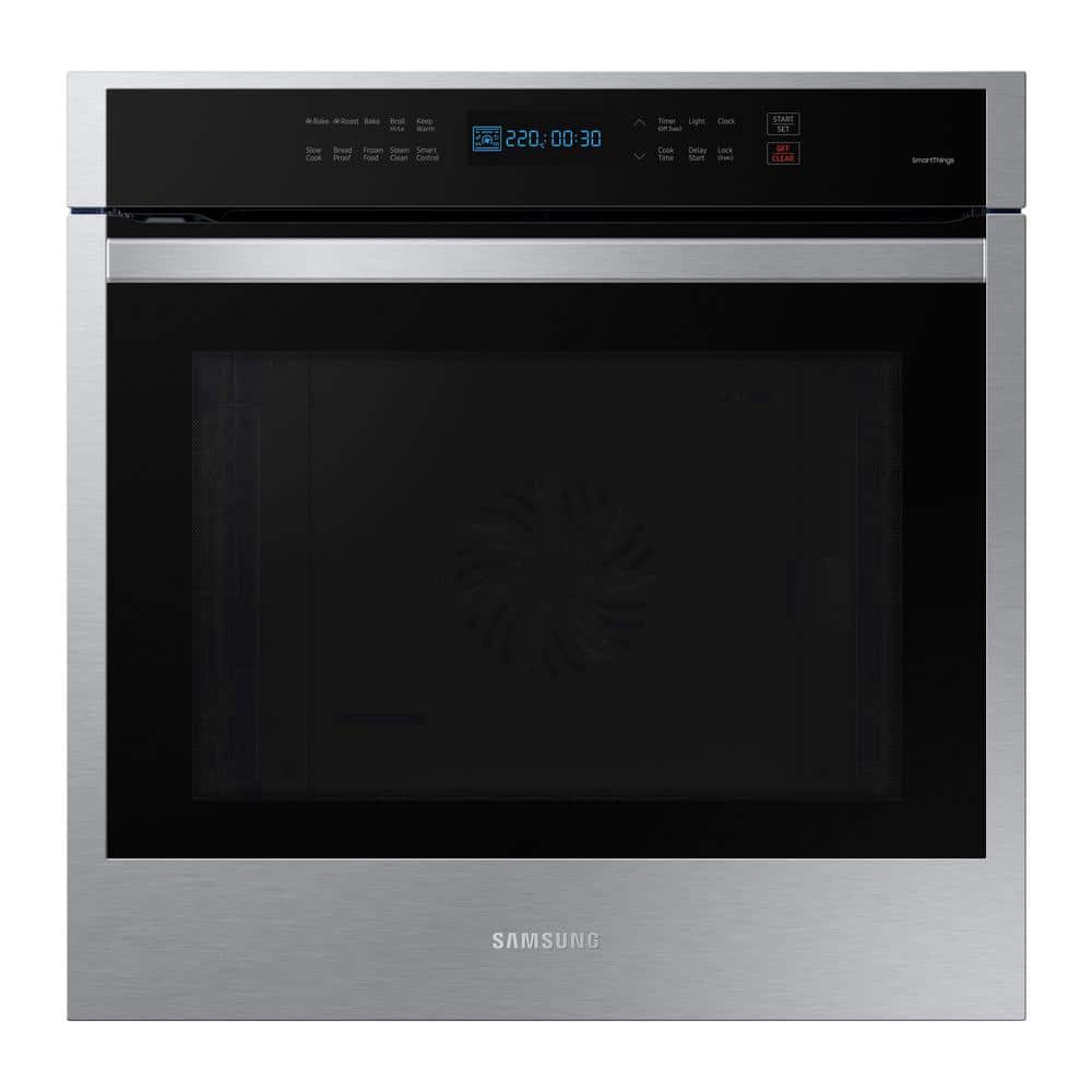 Samsung 24 in. 3.1 cu. ft. Single Built-in Wall Oven with True Convection in Stainless Steel, Silver