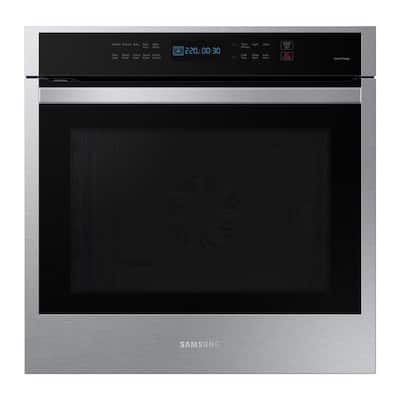 24 in. 3.1 cu. ft. Single Built-in Wall Oven with True Convection in Stainless Steel