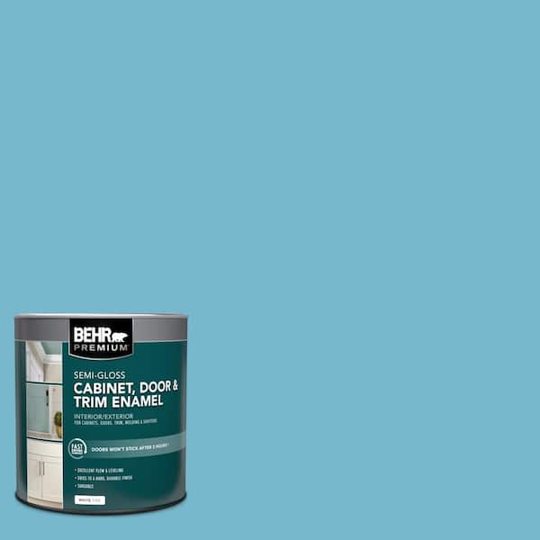 BEHR PREMIUM 1 qt. #M480-4 Below Zero Semi-Gloss Enamel Interior/Exterior Cabinet, Door & Trim Paint