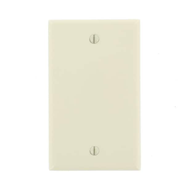 Leviton 1 Gang Blank Wall Plate Light Almond R56 78014 00t The Home Depot - What Is A Wall Plate And Its Purpose