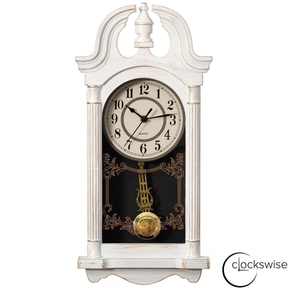 CLOCKSWISE Clockwise 20 in. Vintage-Inspired Plastic Grandfather