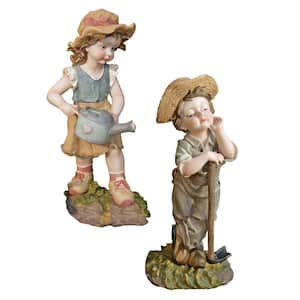 Fanny and Frank Farmer Garden Statue Set (2-Piece)