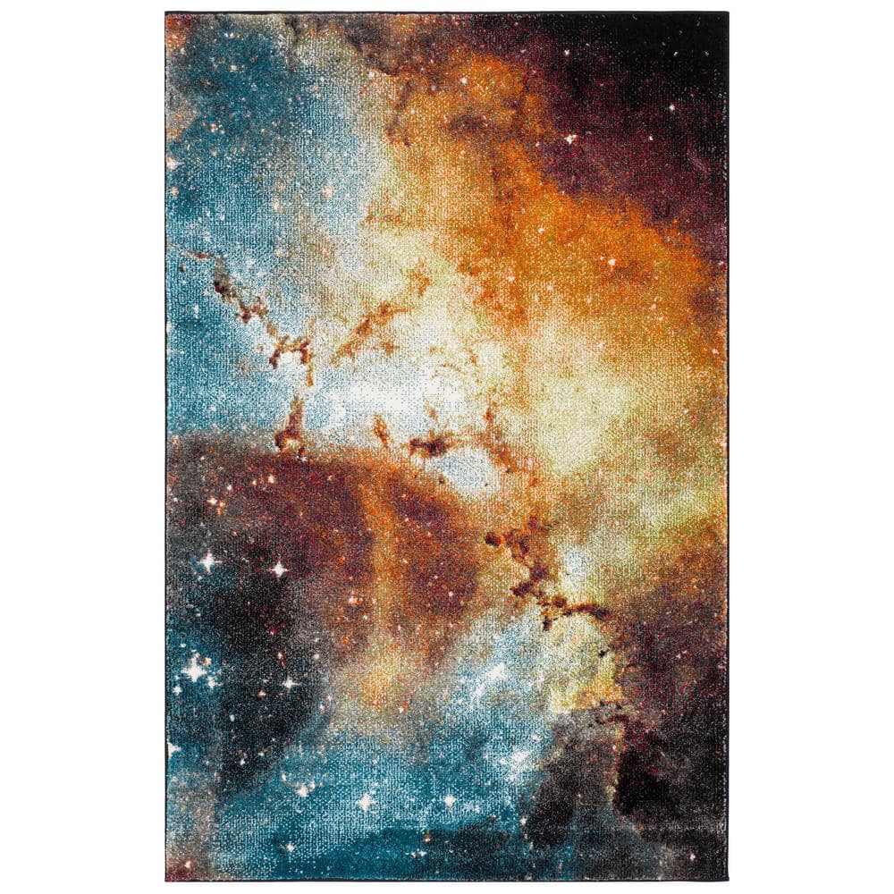 Celestial Charm 4' x 6' Synthetic Rectangular Area Rug