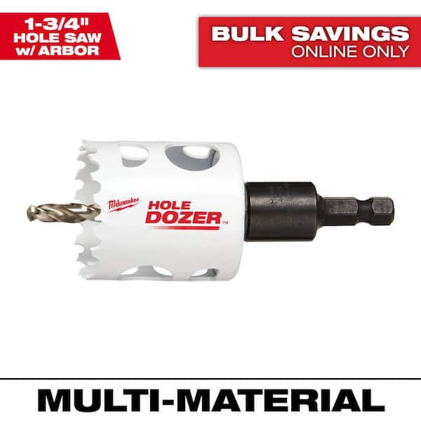 1-3/4 in. Hole Dozer Bi-Metal Hole Saw with 3/8 in. Arbor & Pilot Bit