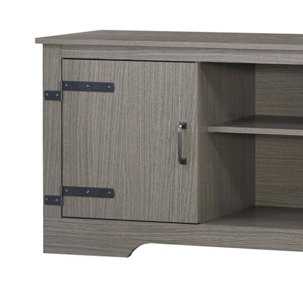 SAINT BIRCH Neal 59 in. Walunt Wood Grain TV Stand Fits TV s up to