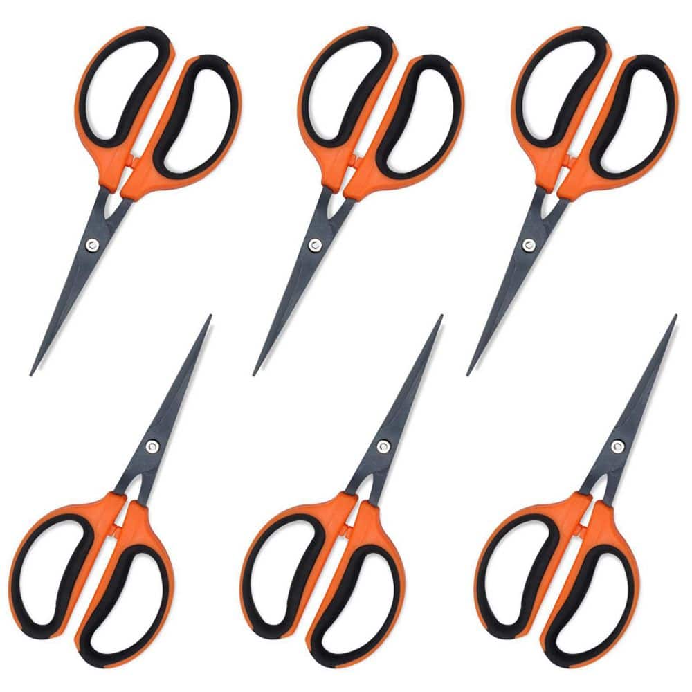7.2 in. Trimming Scissors Teflon Coated Non Stick Blades Pruning Shears Gar