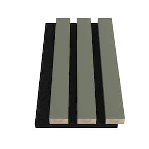 Sample 10 in. x 6 in. x 0.8 in. Acoustic Vinyl Wall Cladding Siding Board in Alamosa Green Color