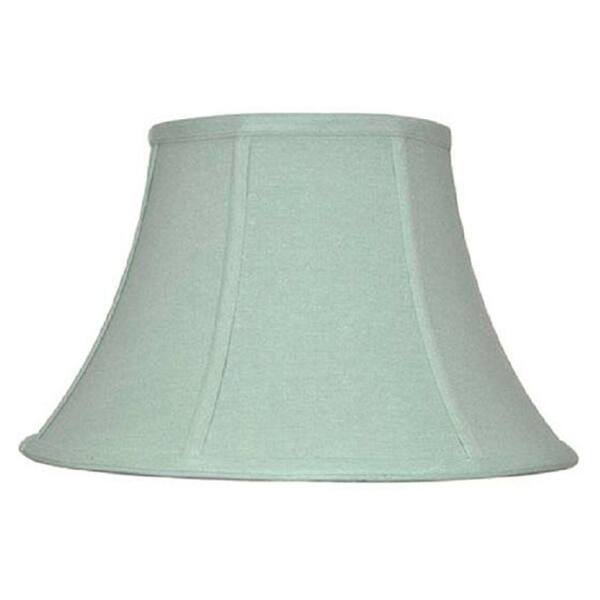 Home Decorators Collection Bell Small 14 in. Diameter Spa Blue Linen Shade